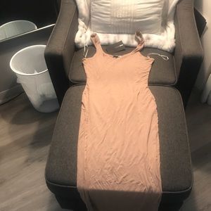 Tan fashion nova dress size medium